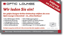 Optic Lounge Anzeige